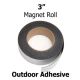 3 Inch Outdoor Adhesive Magnetic Strips- 3