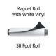 50 foot magnet roll white vinyl