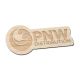 4 to 12 Square Inch Laser-Etched Flexible Wood Magnets - Maple